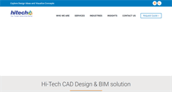 Desktop Screenshot of hitechcaddservices.com